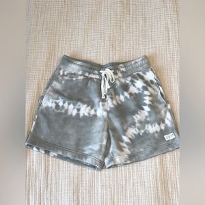 Hollister teal tie dye lounge shorts in size small